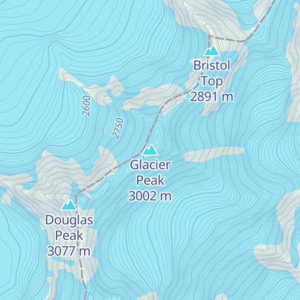 Map of Glacier Peak