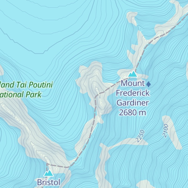 Map of Mount Spencer