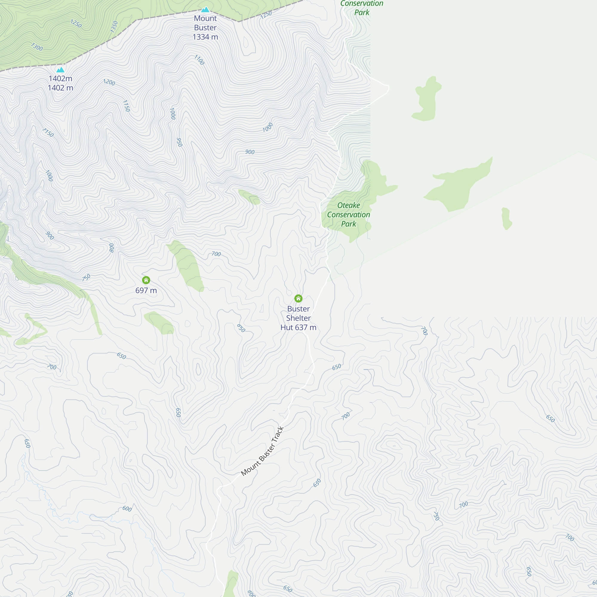 Buster Shelter Hut map