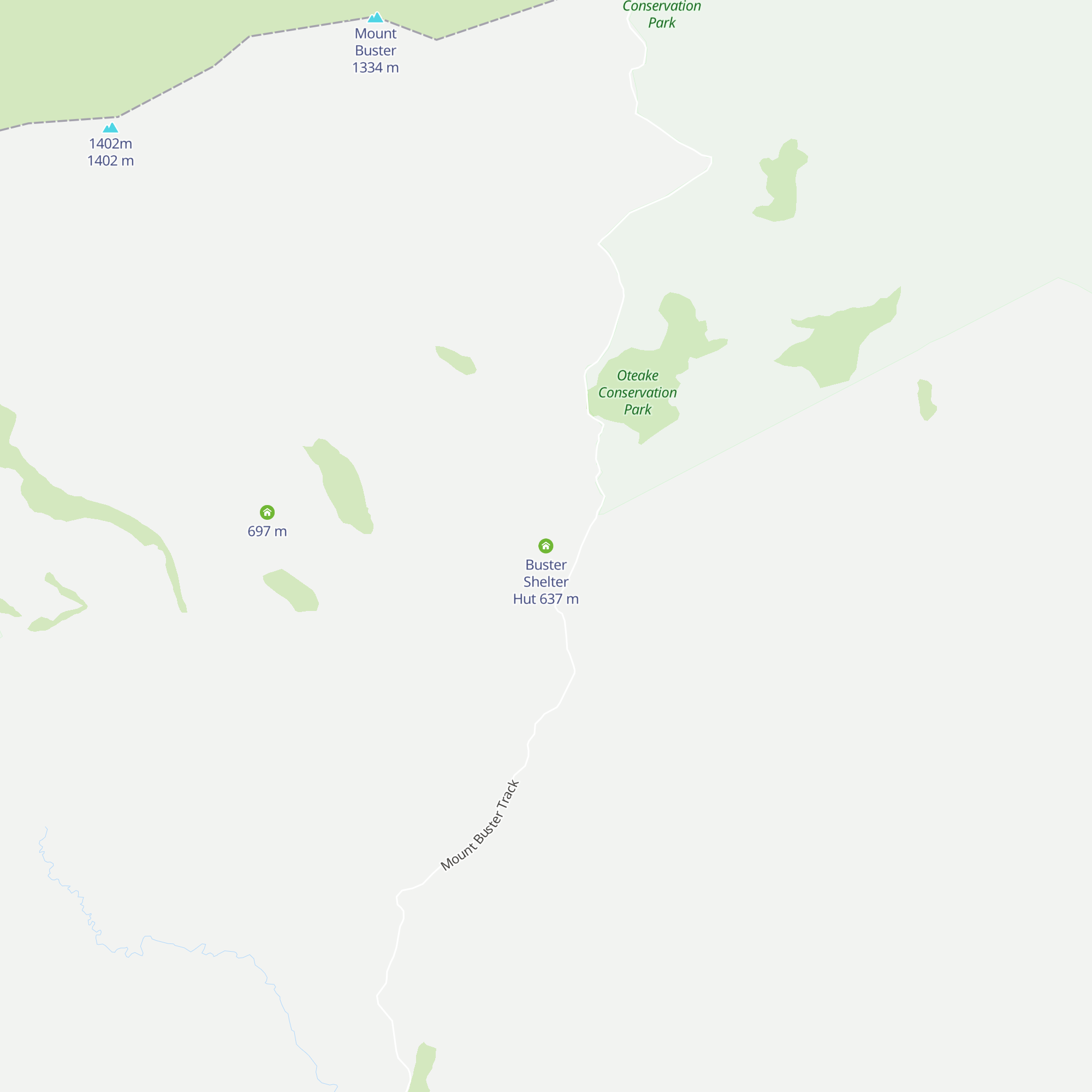 Buster Shelter Hut map