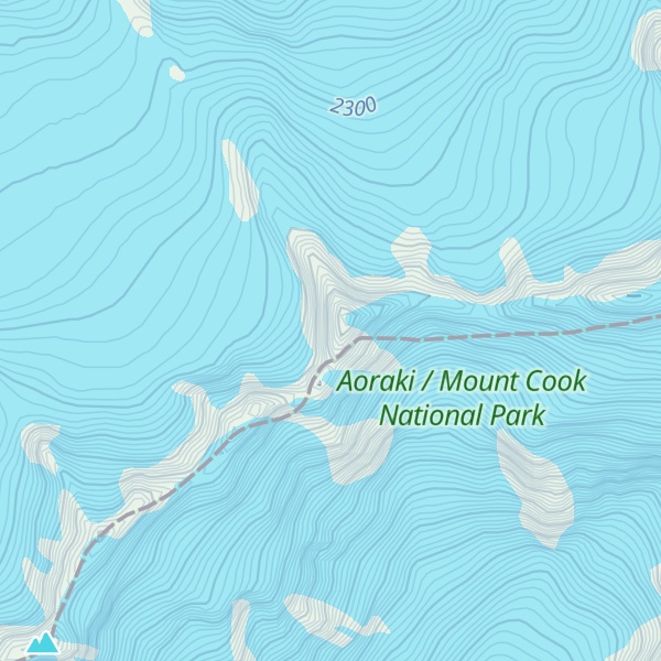 Map of Mount Jervois