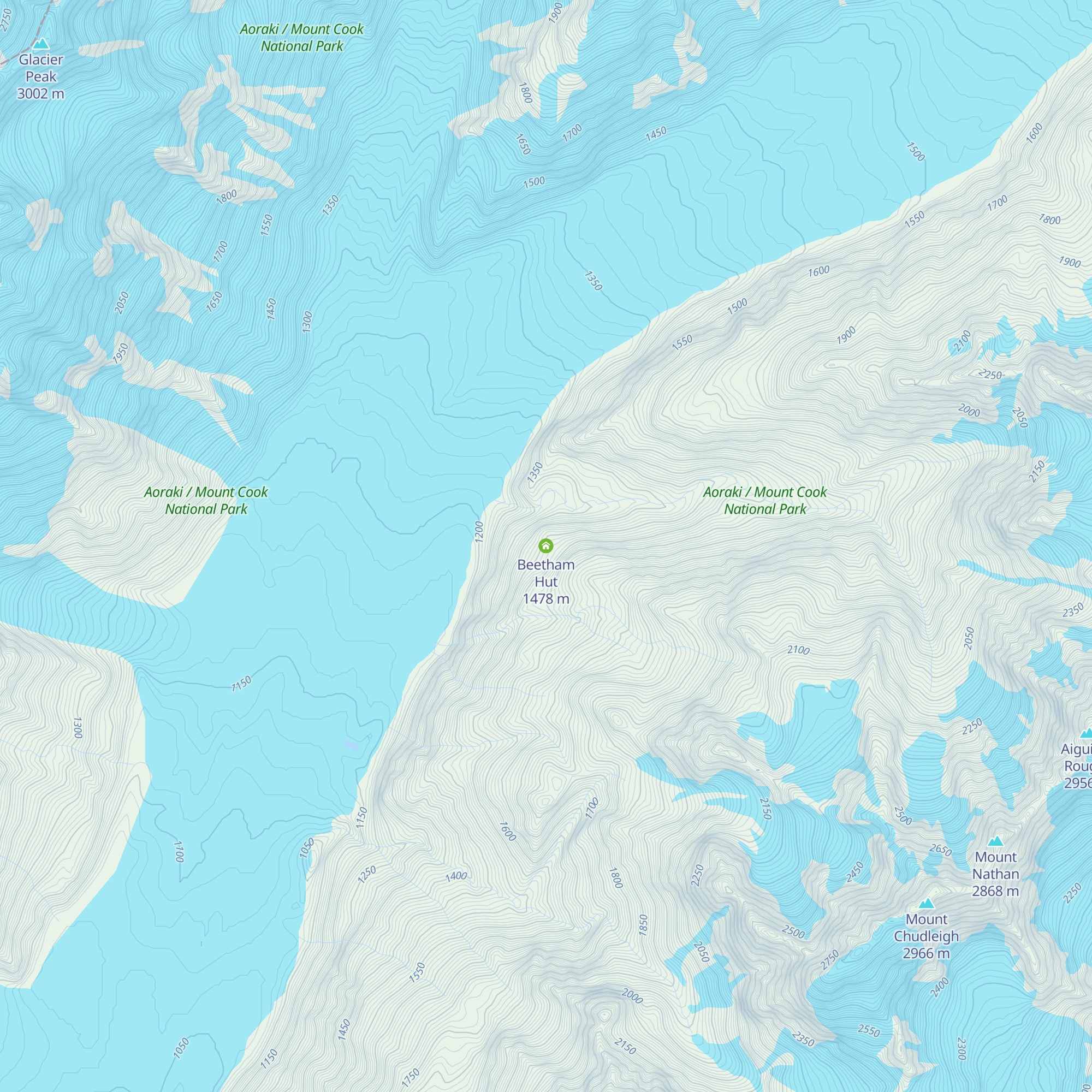 Beetham Hut map