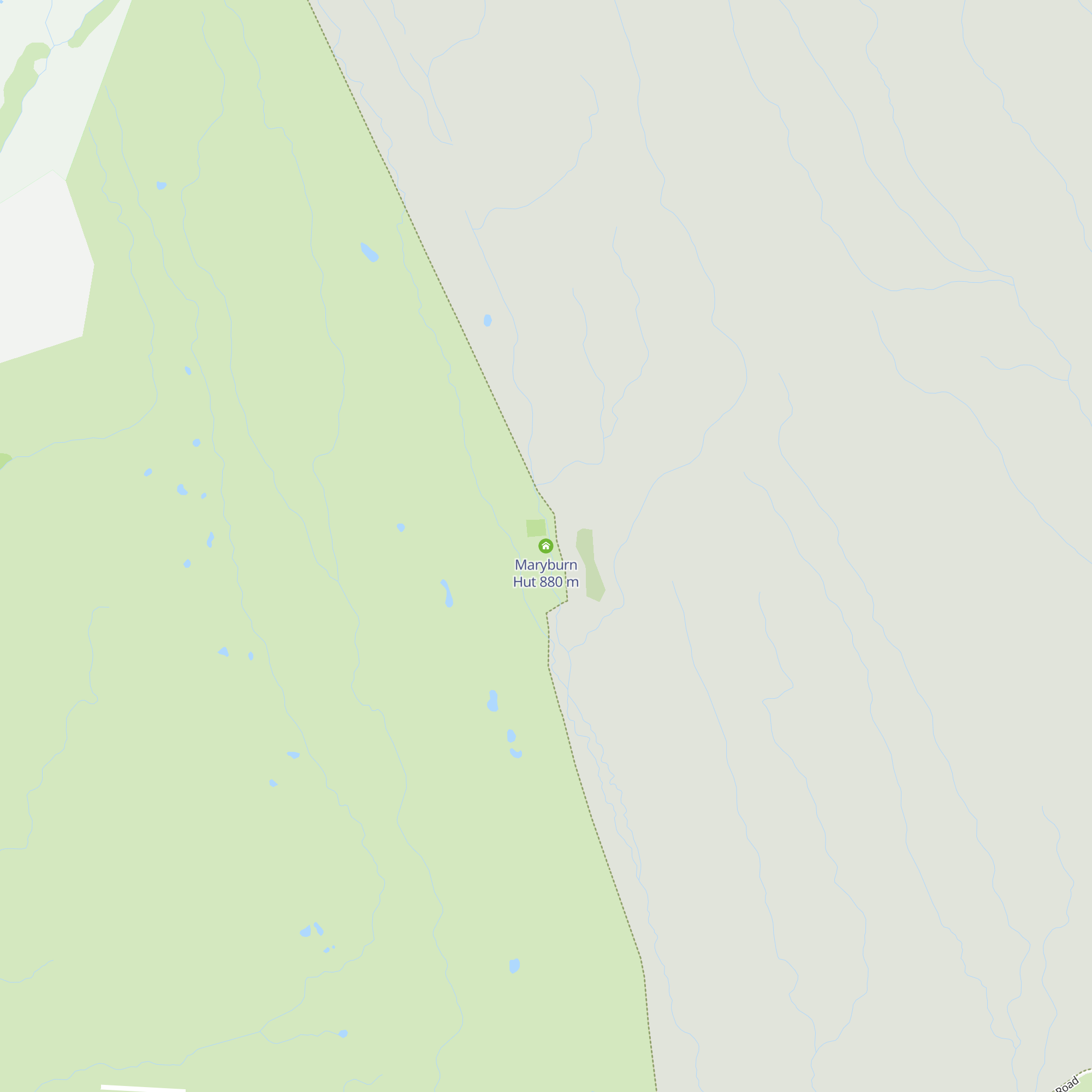 Maryburn Hut map