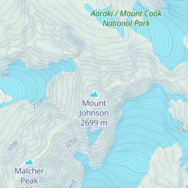 Map of Mount Johnson