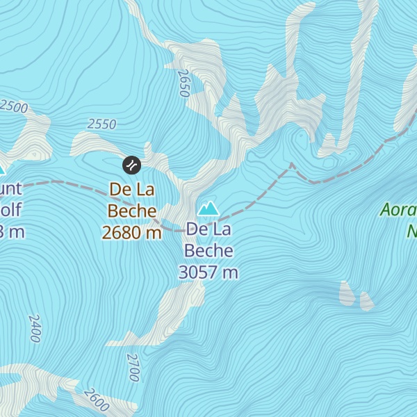 Map of De La Beche