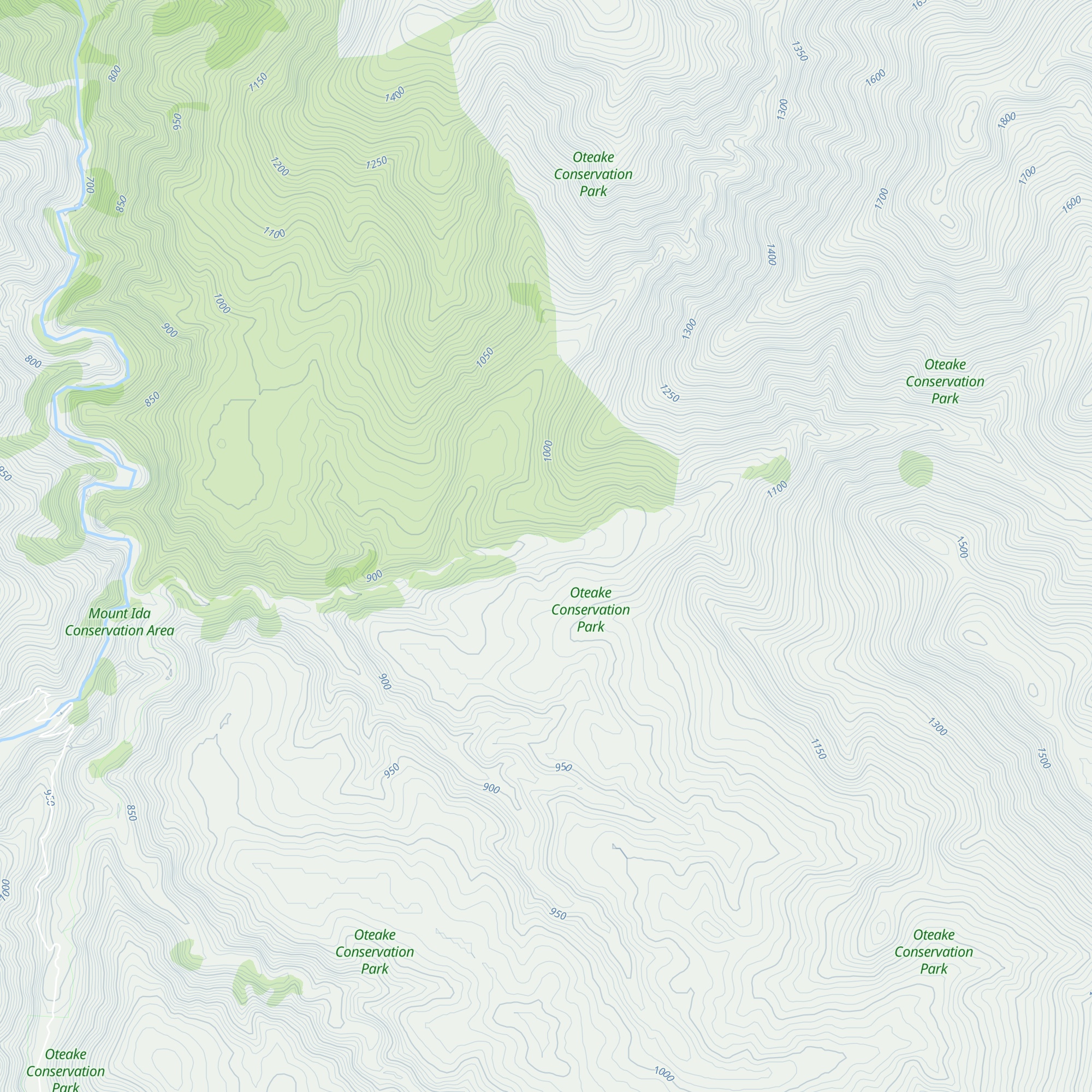 Hut Creek Hut map
