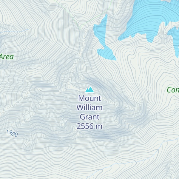 Map of Mount William Grant