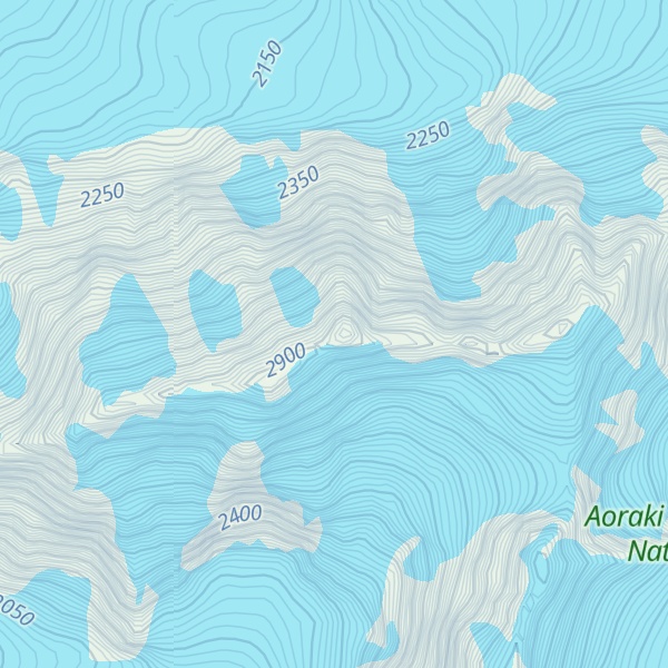 Map of Mount Darwin