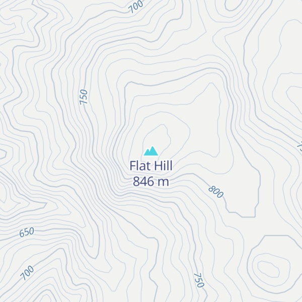 Map of Flat Hill