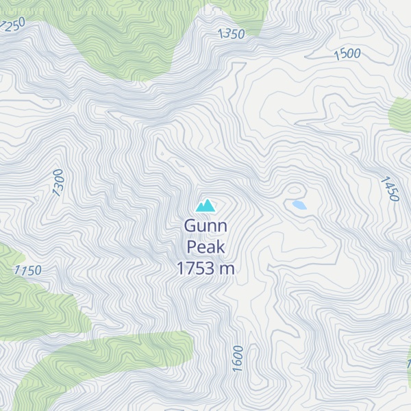 Map of Gunn Peak