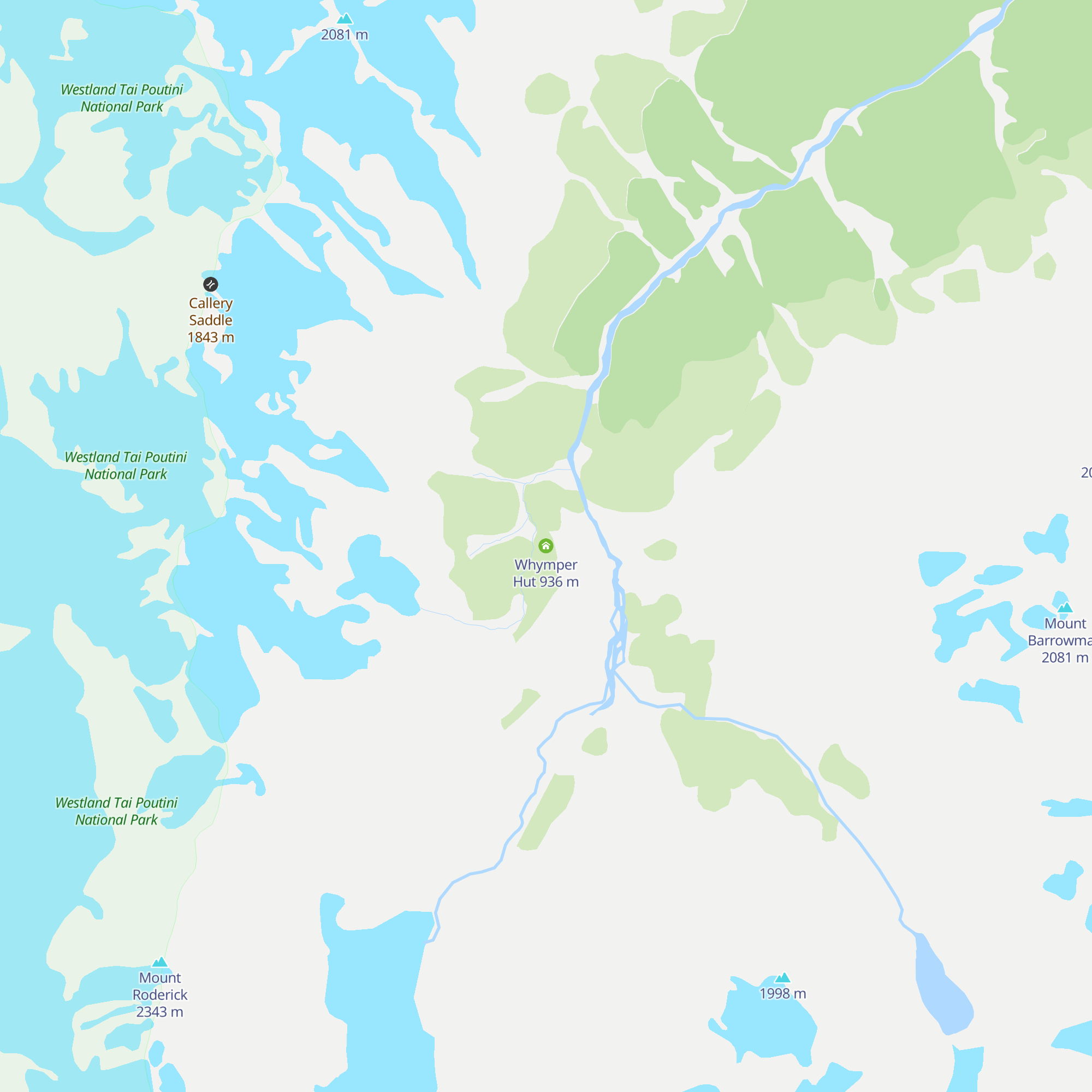Whymper Hut map