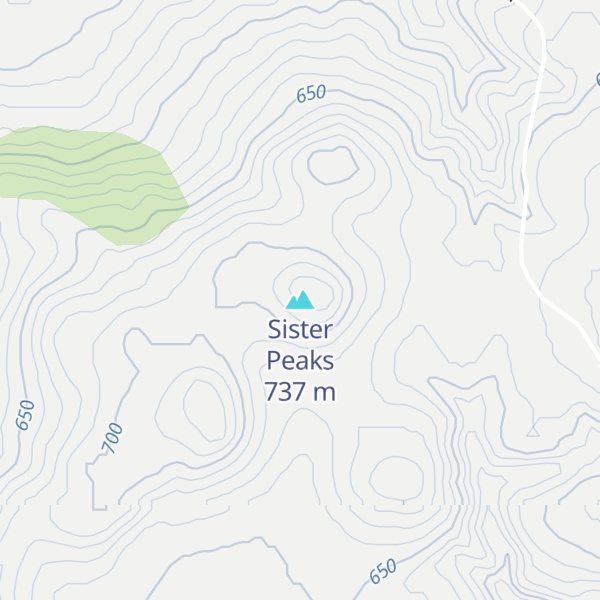 Map of Sister Peaks