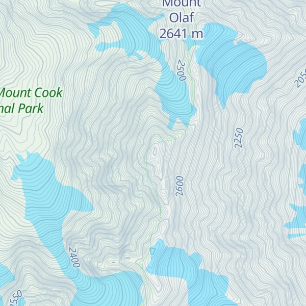 Map of Mount Ronald Adair