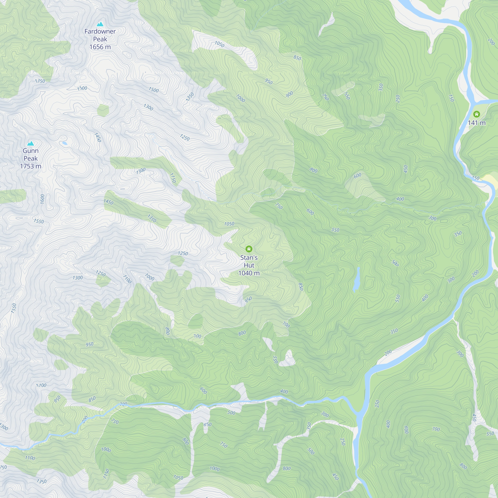Stan's Hut map