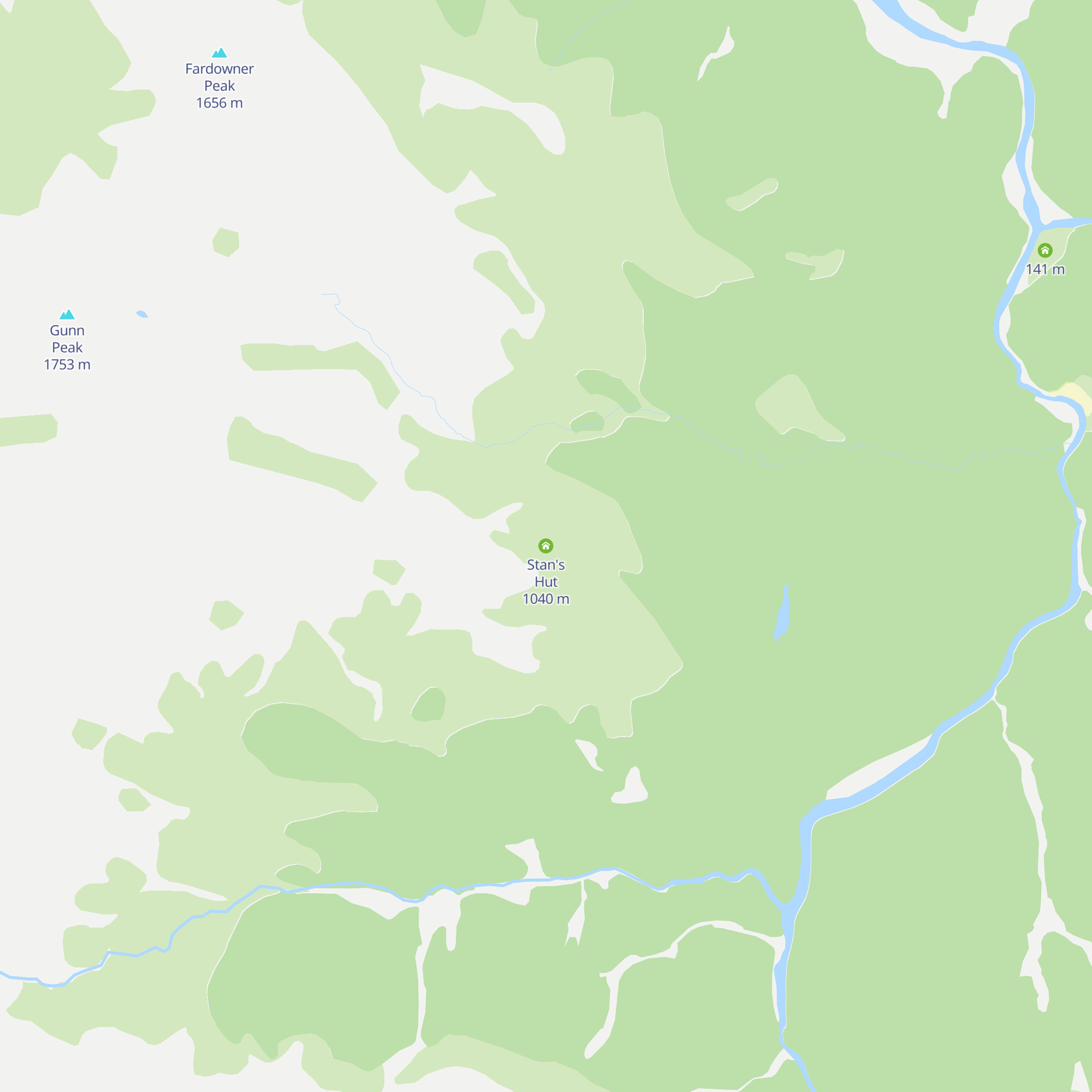 Stan's Hut map