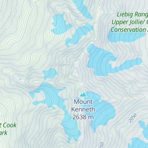 Map of Mount Olaf