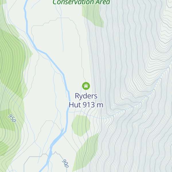 Map of Ryders Hut