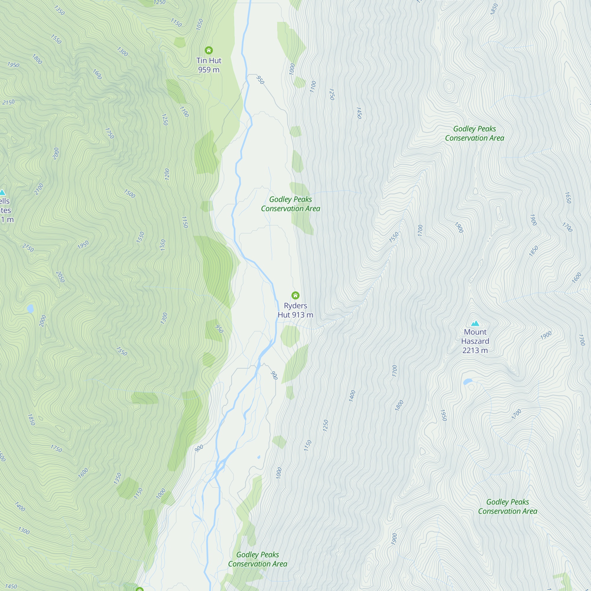 Ryders Hut map