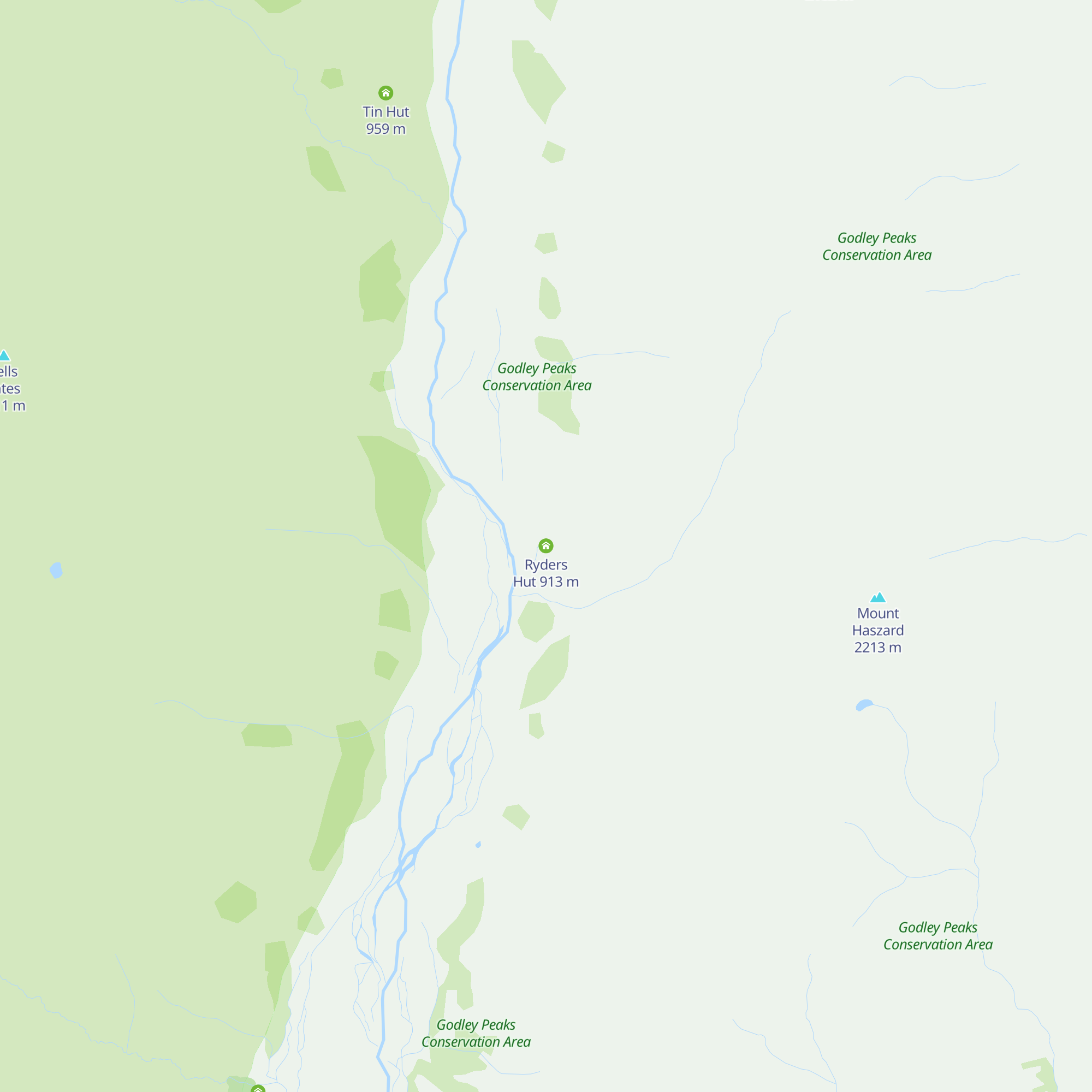 Ryders Hut map