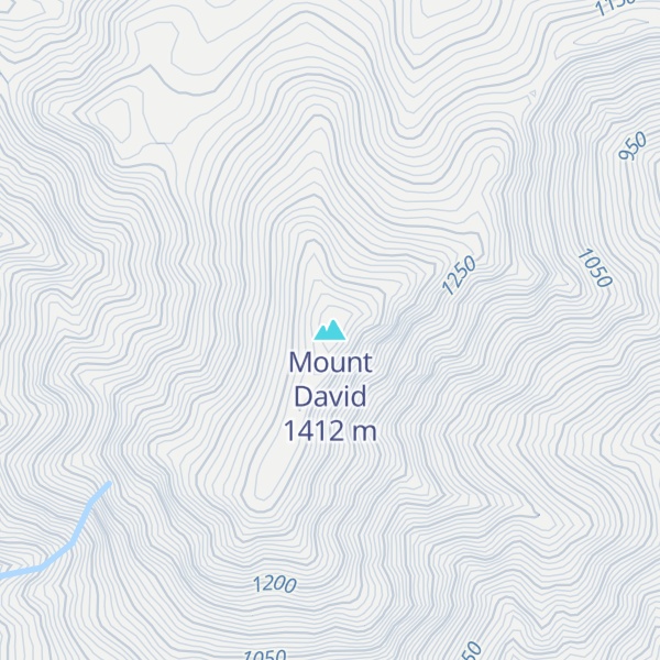 Map of Mount David