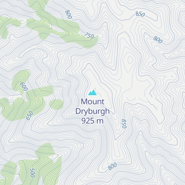 Map of Mount Dryburgh