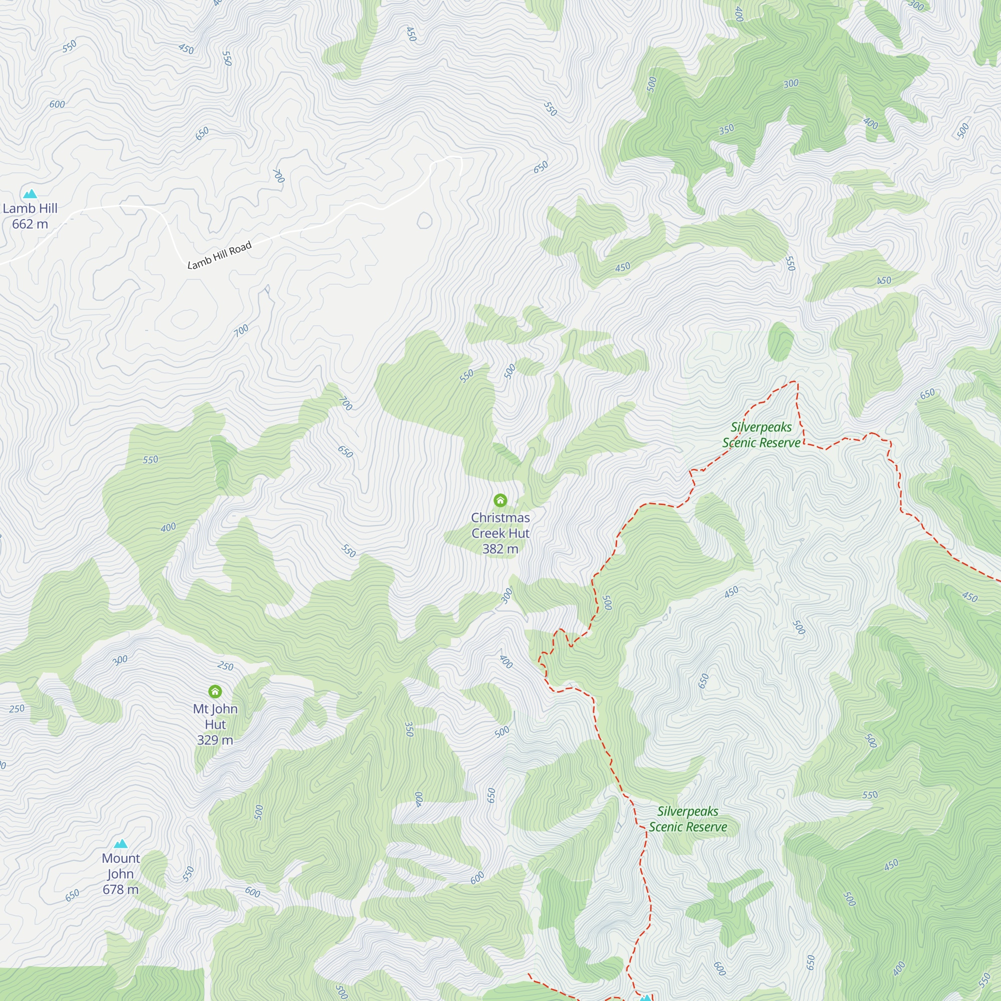 Christmas Creek Hut map