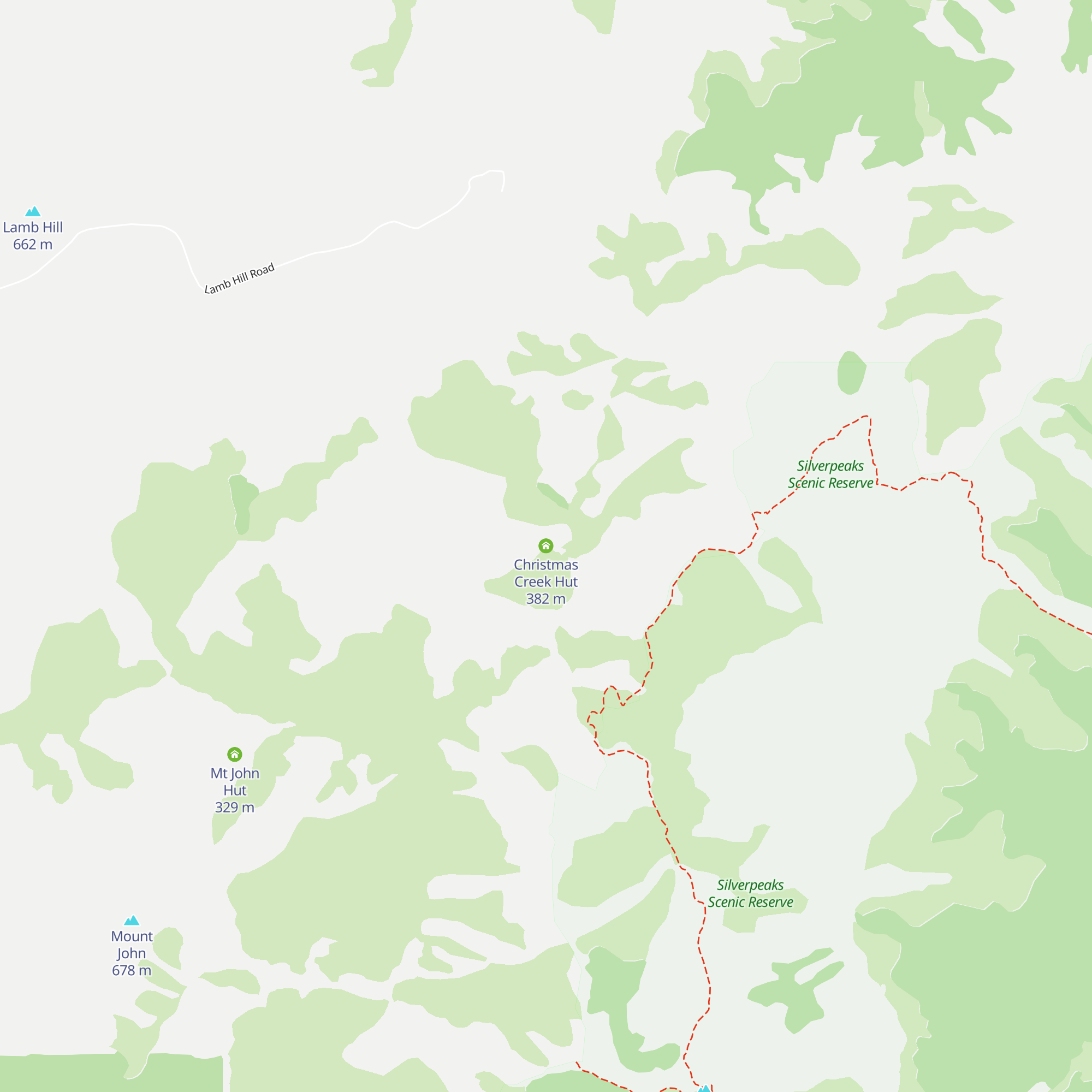 Christmas Creek Hut map