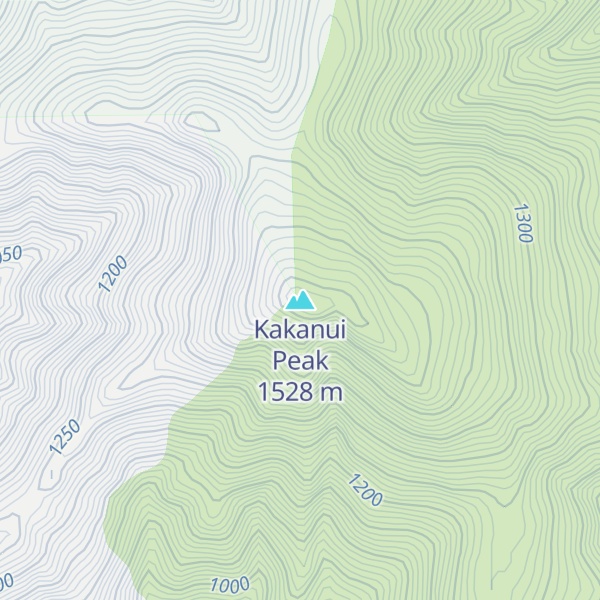 Map of Kakanui Peak