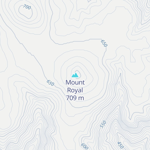 Map of Mount Royal