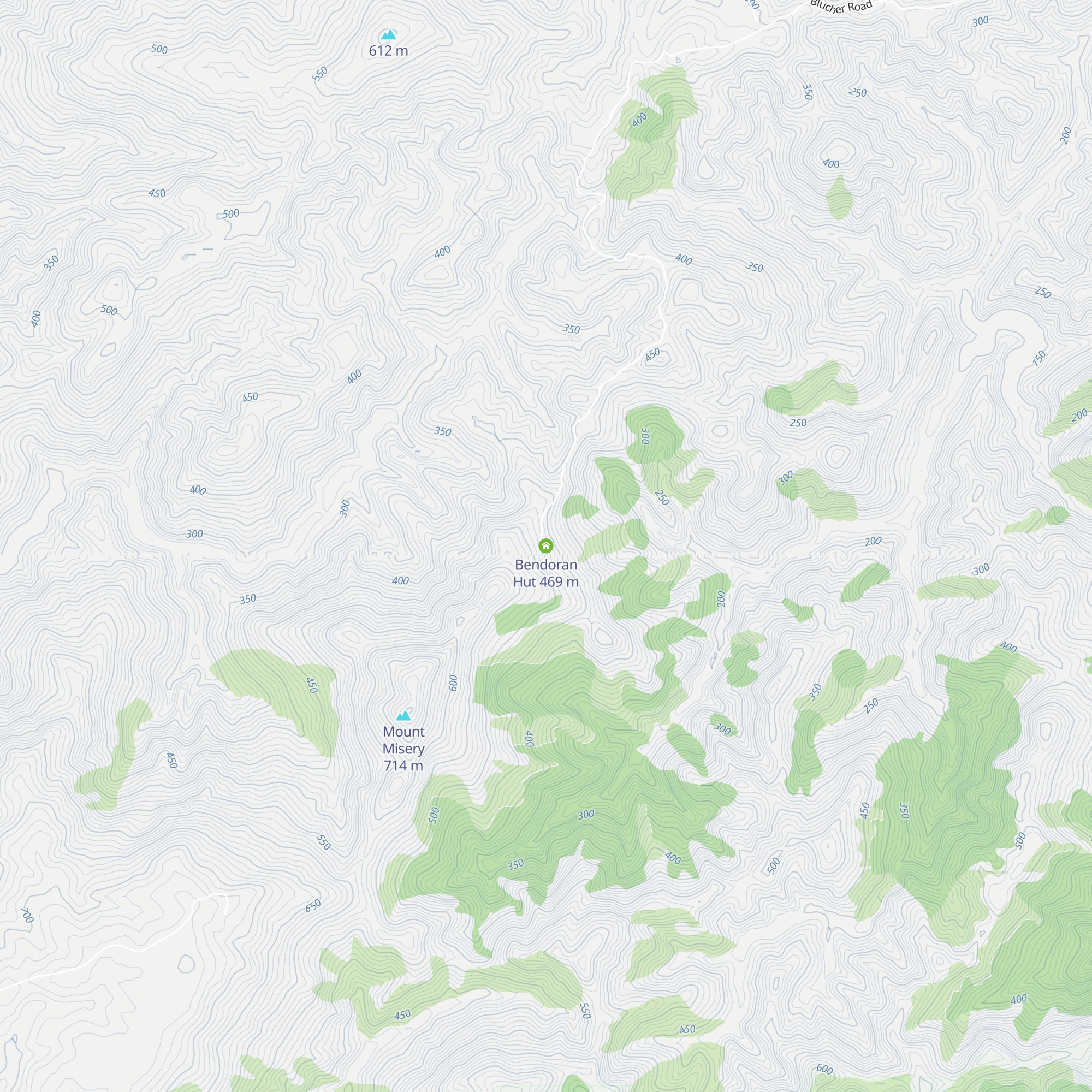 Bendoran Hut map
