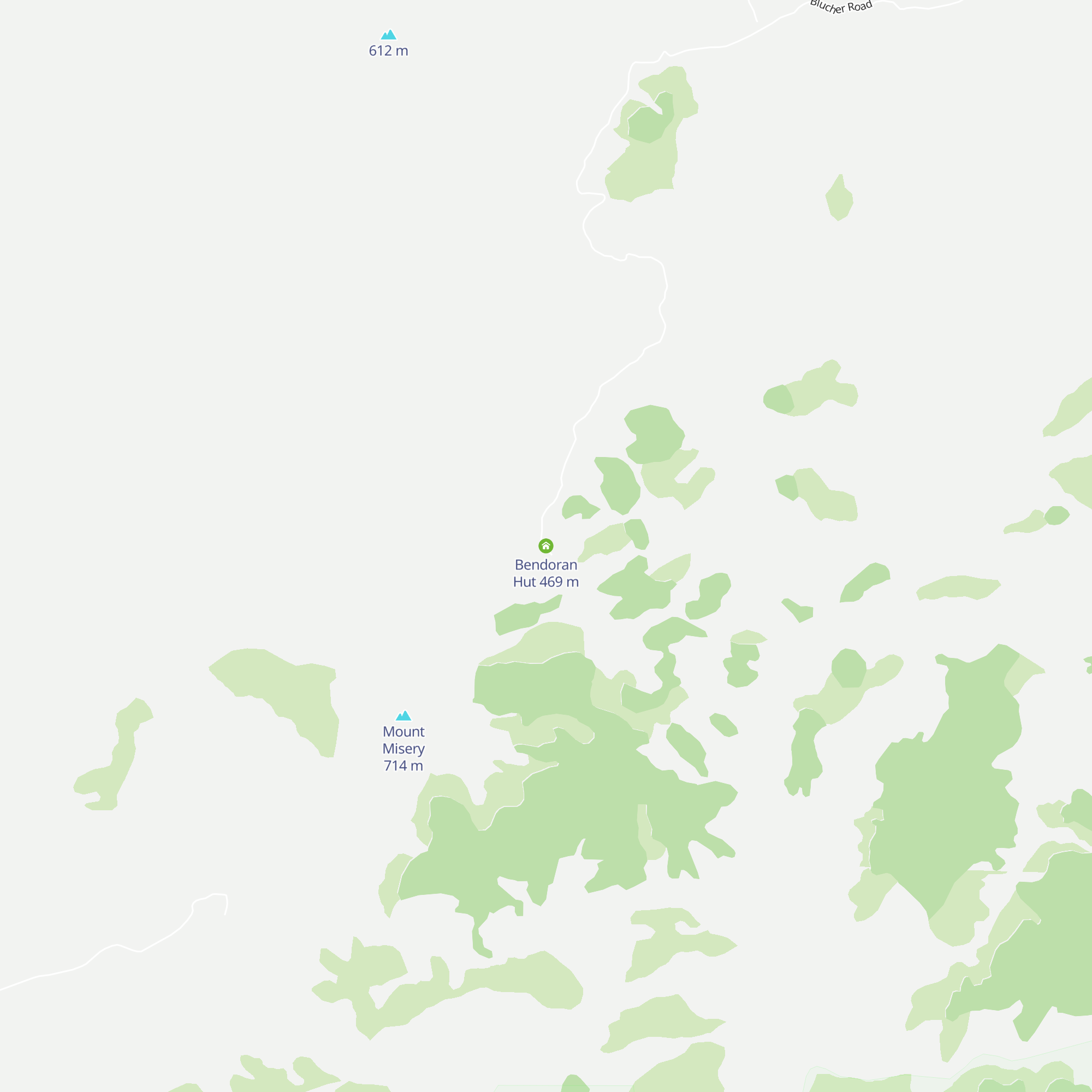 Bendoran Hut map