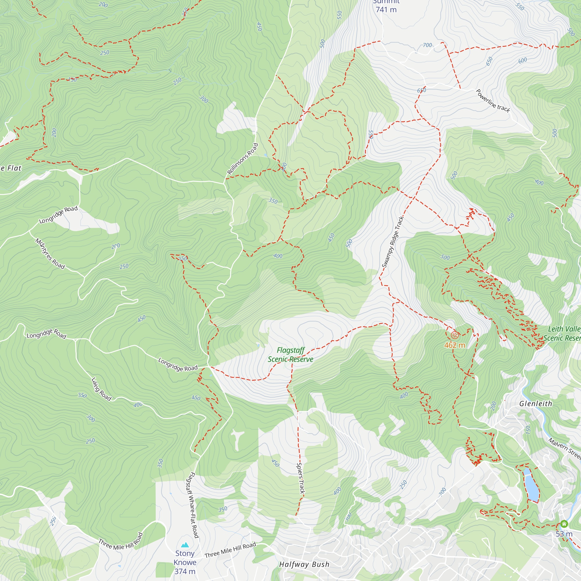 Ben Rudds Hut map
