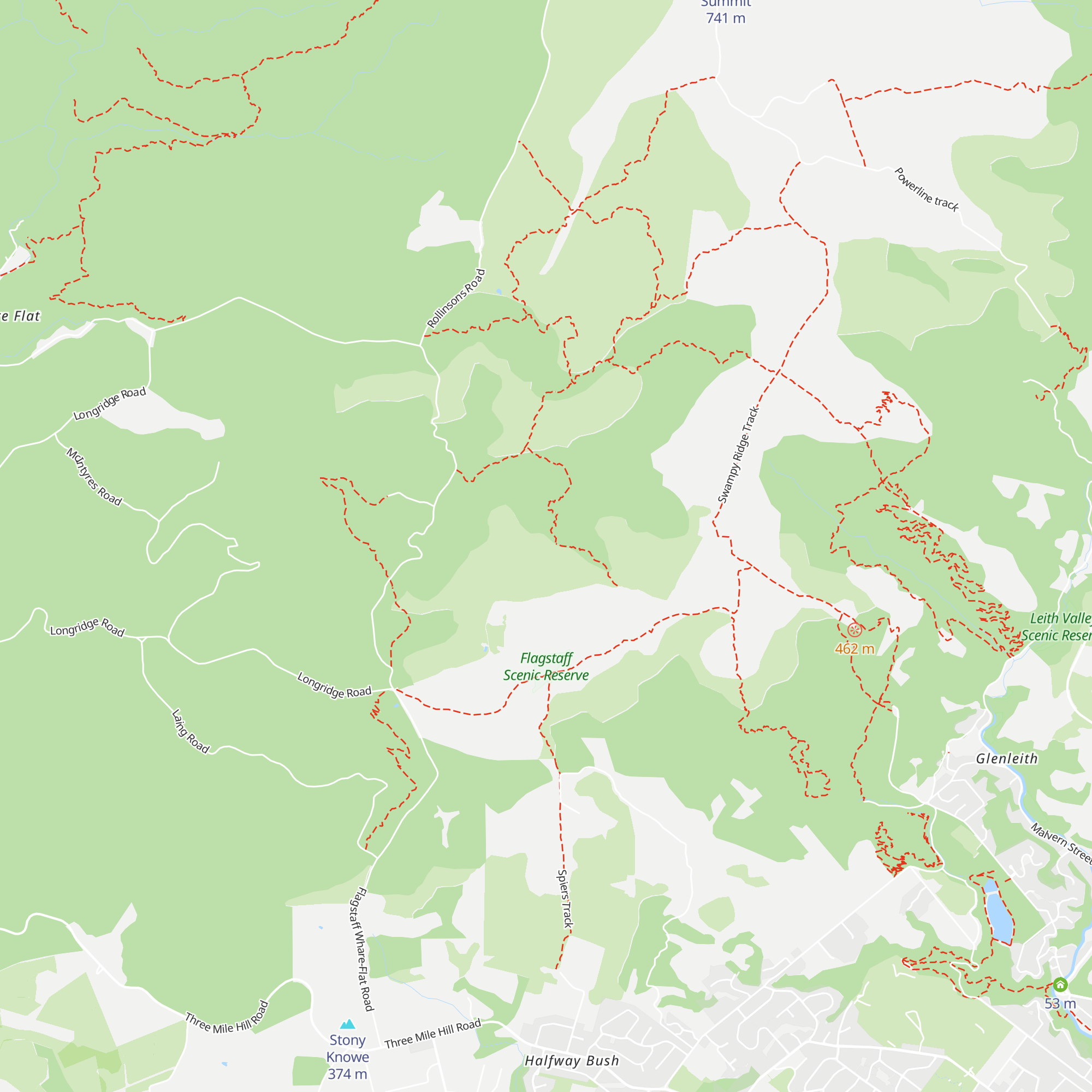 Ben Rudds Hut map
