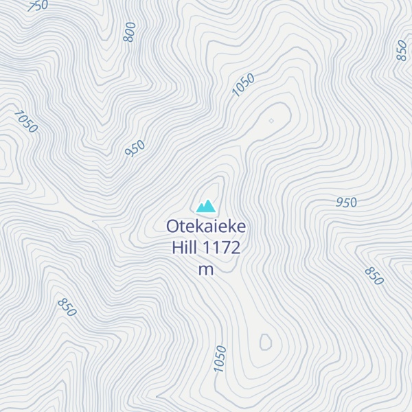 Map of Otekaieke Hill
