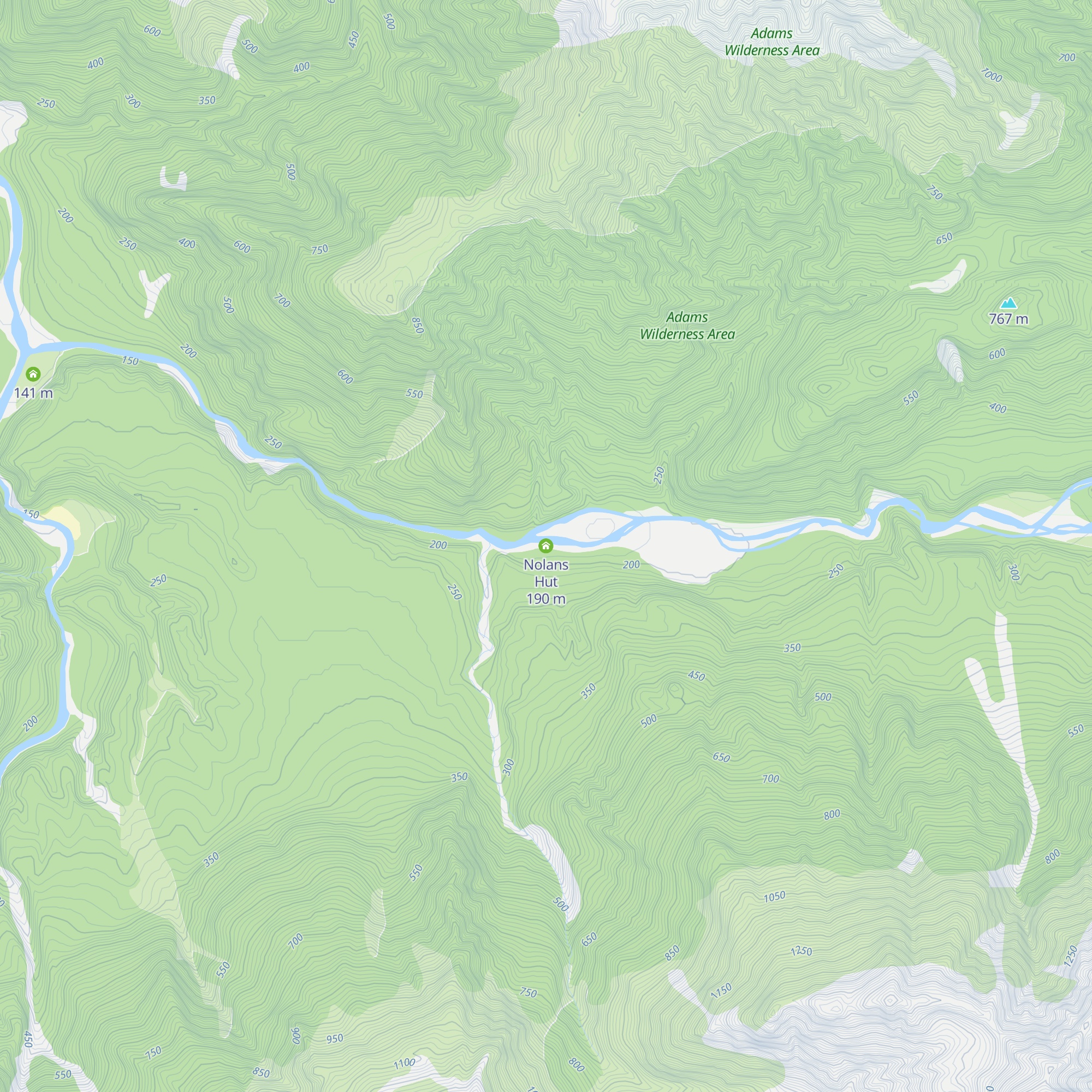 Nolans Hut map