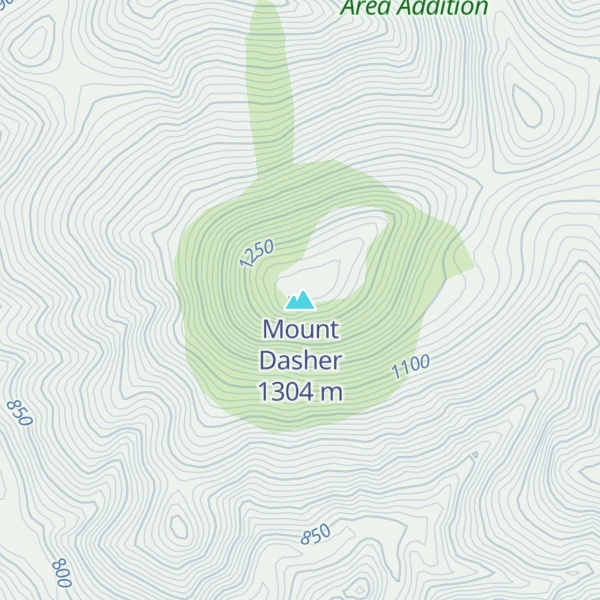 Map of Mount Dasher