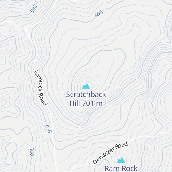Map of Scratchback Hill