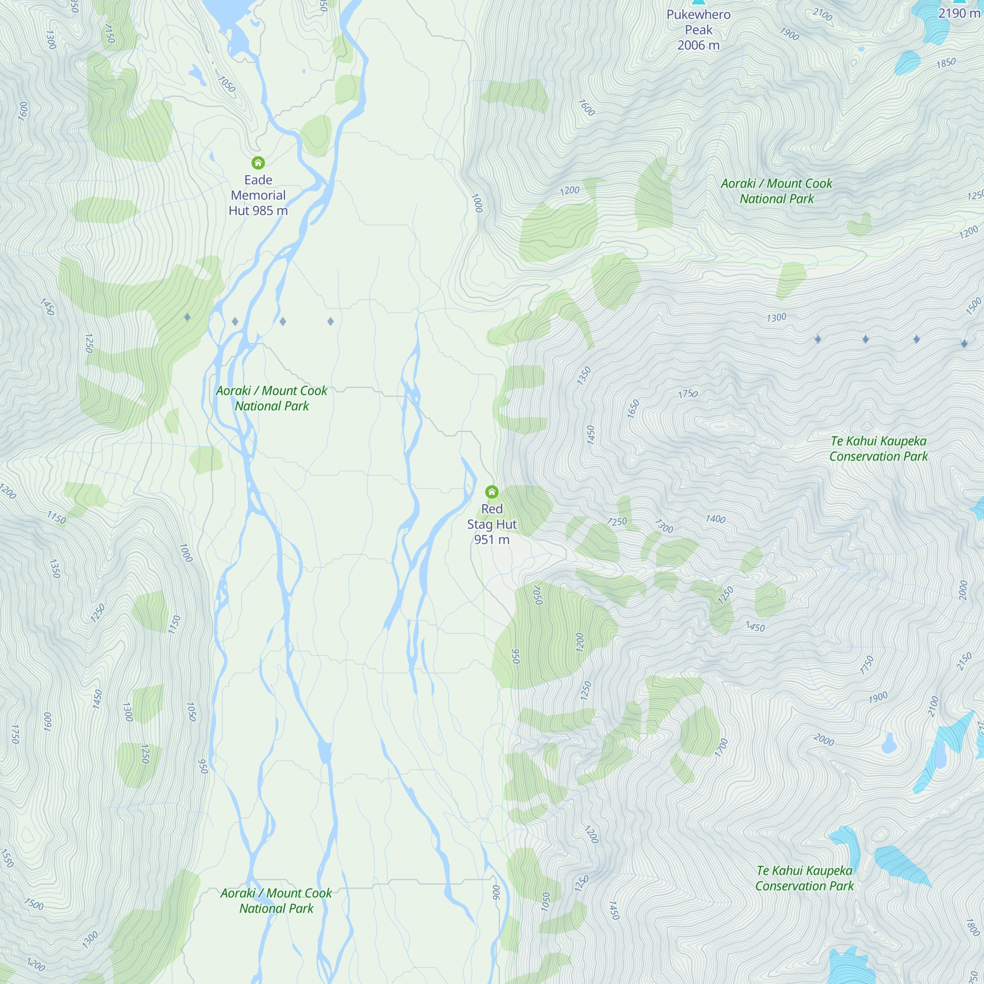 Red Stag Hut map