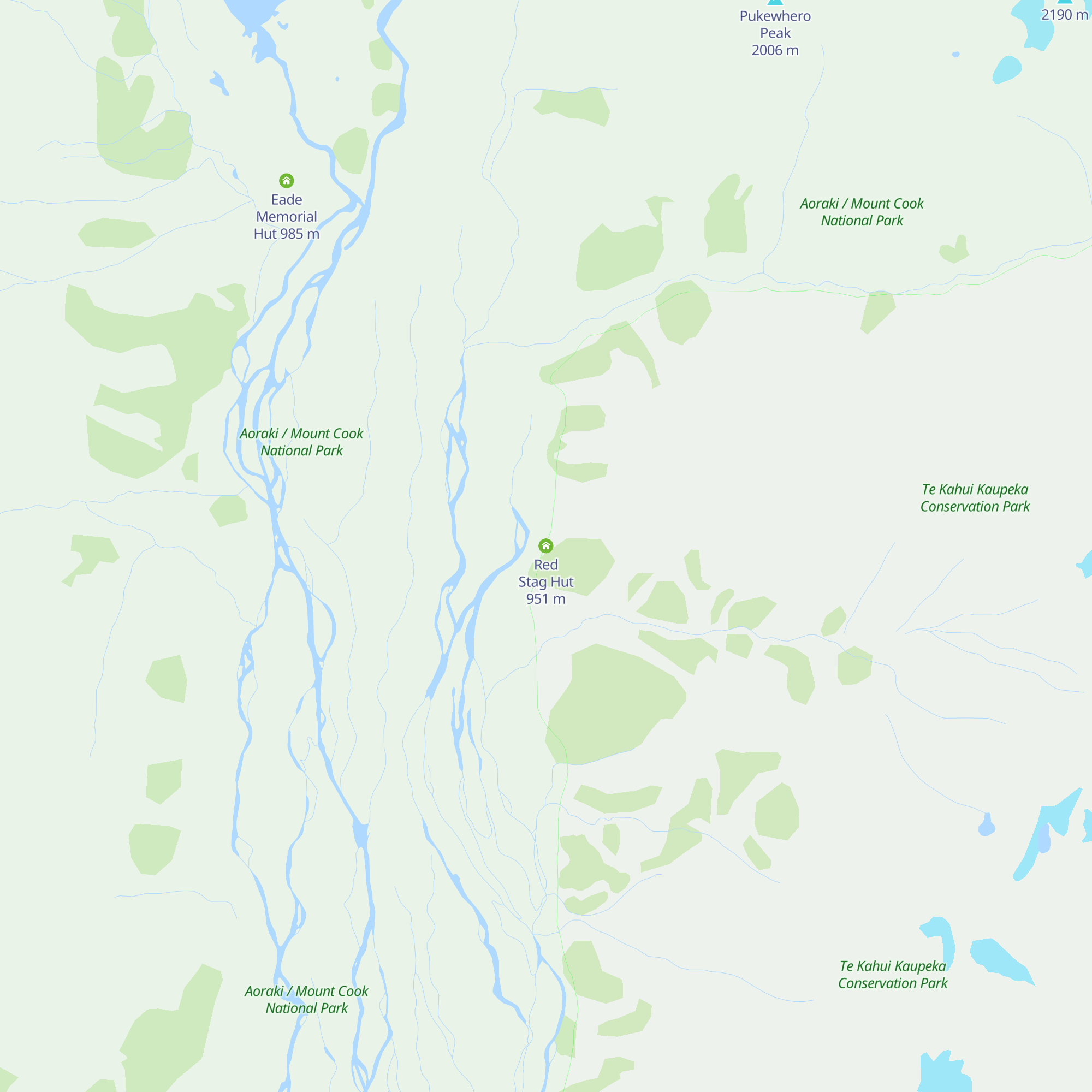 Red Stag Hut map
