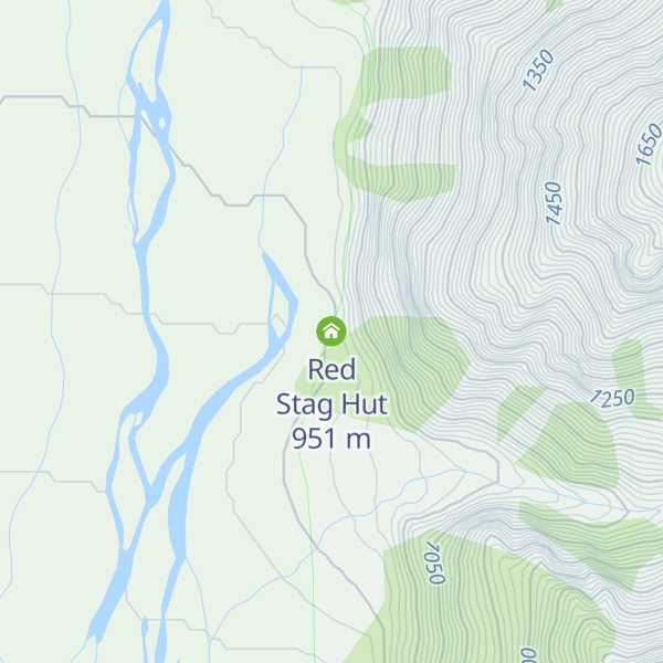 Map of Red Stag Hut