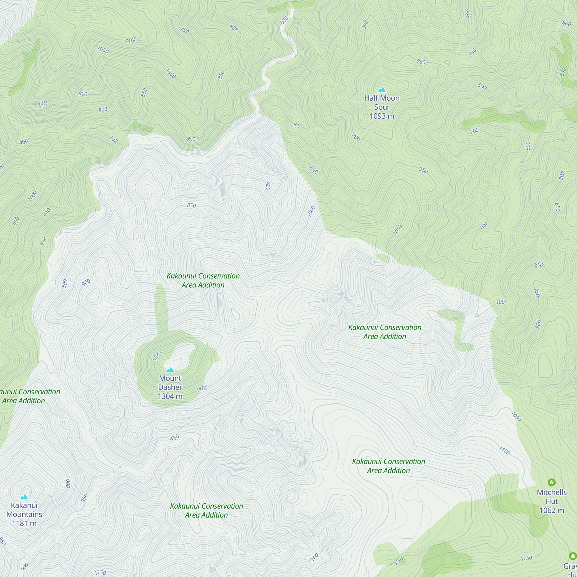 Half Moon Hut map