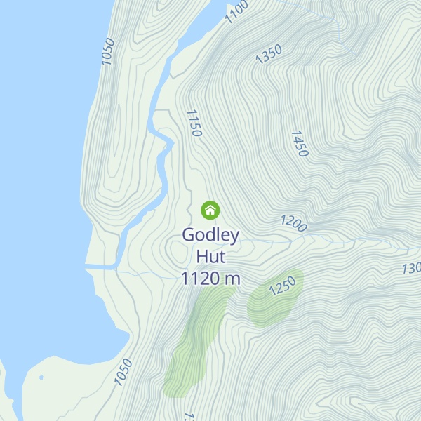 Map of Godley Hut