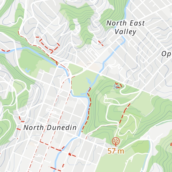 Map of Dunedin Botanic Garden Information Centre
