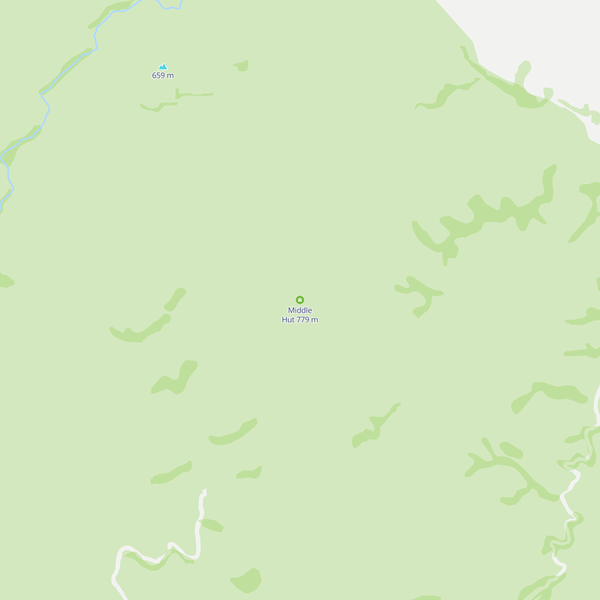 Middle Hut map