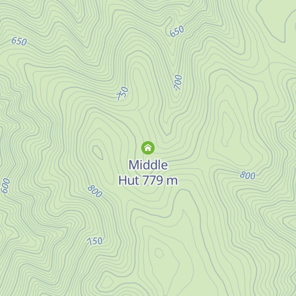 Map of Middle Hut