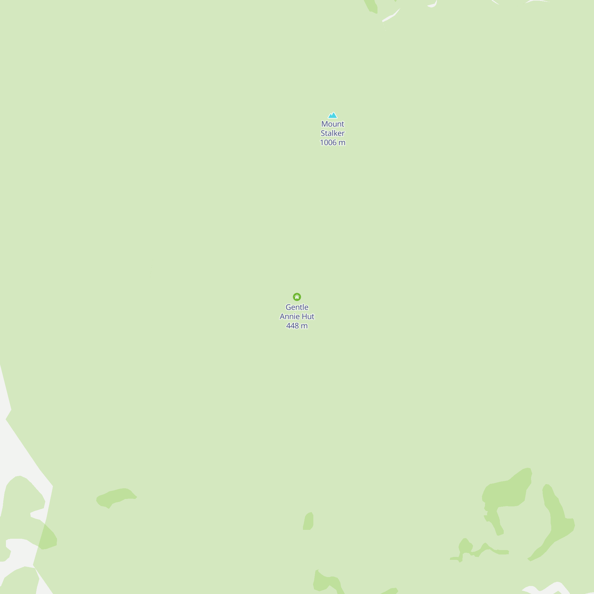 Gentle Annie Hut map