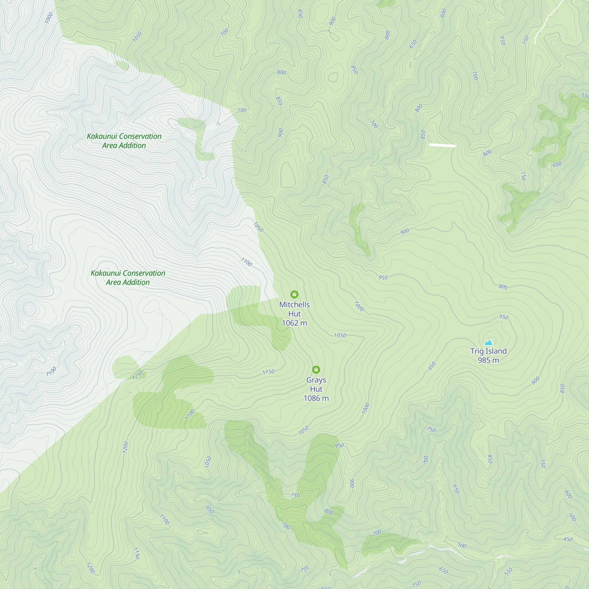 Mitchells Hut map