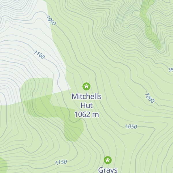 Map of Mitchells Hut