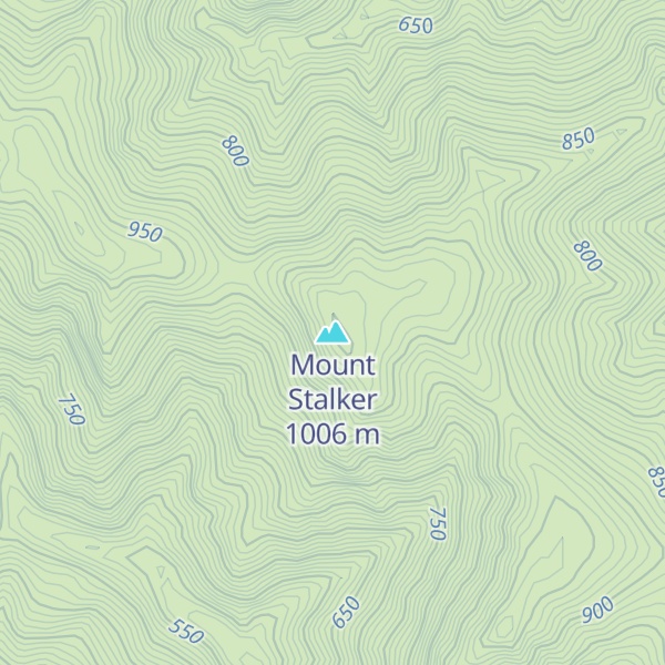 Map of Mount Stalker