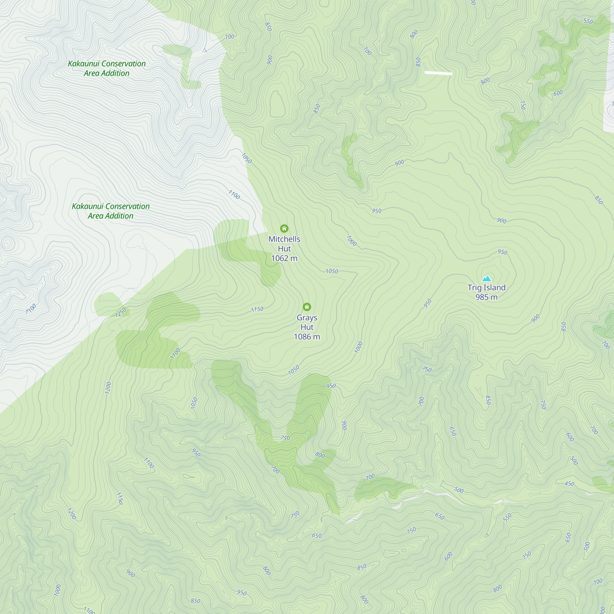 Grays Hut map